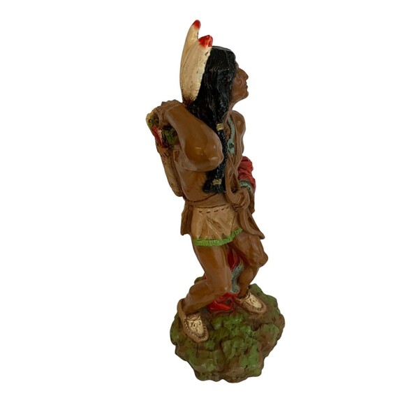 Native American Indian Warrior Statue 14" Figure Universal Statuary 1976 - Picture 11 of 16